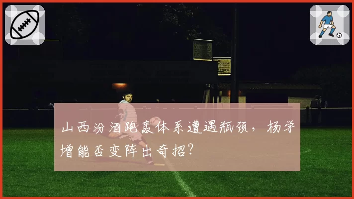 山西汾酒跑轰体系遭遇瓶颈，杨学增能否变阵出奇招？
